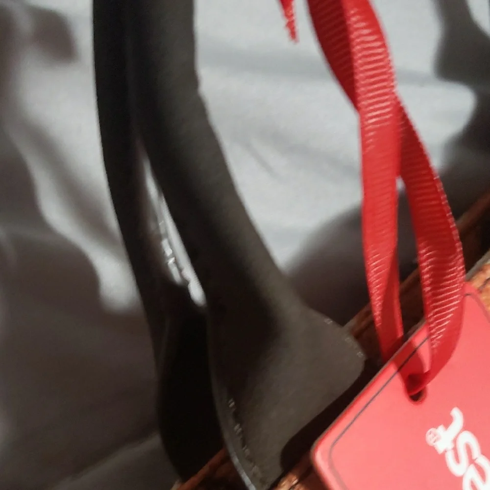 Montana West Orange and Black Bag